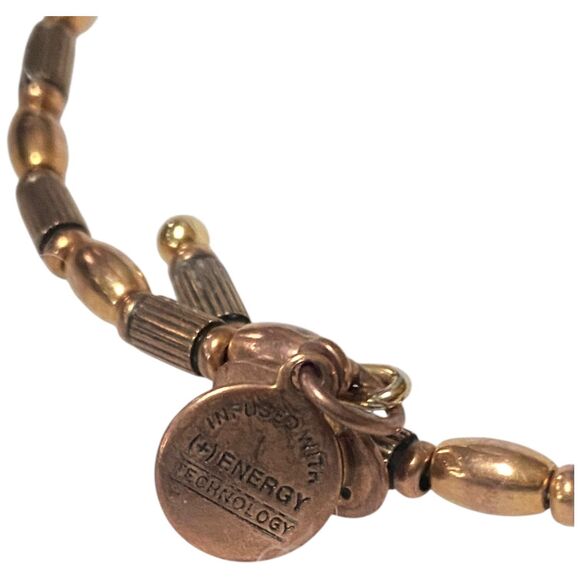 Alex and Ani Infinite Love Wrap Bangle Bracelet coppery gold finish Vintage-66 - Picture 8 of 11